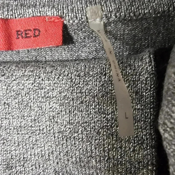 Heather Gray Knit Cowl Neck Sweaters Dress Women's Size L - Picture 3 of 7